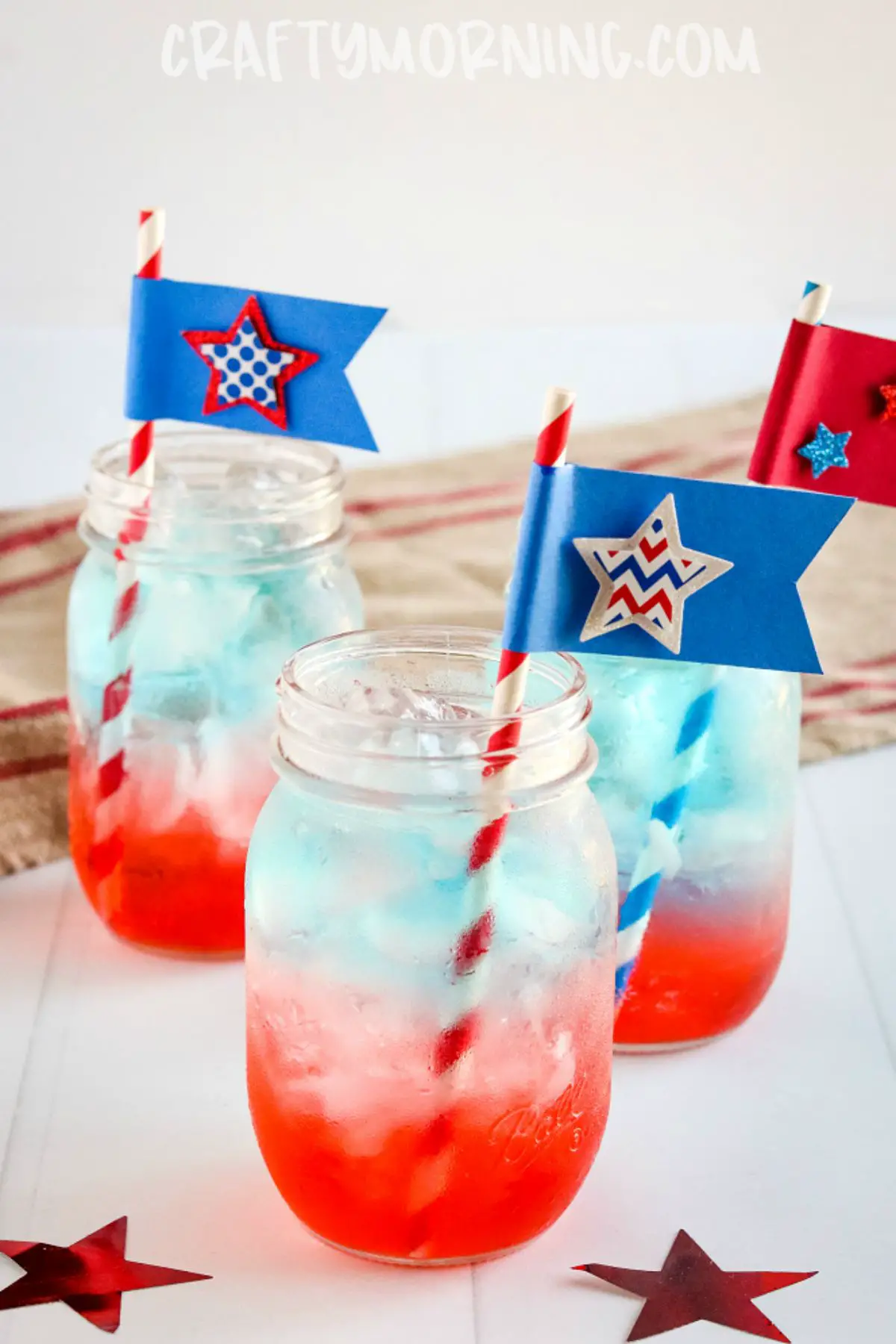 Make a red, white, and blue drink for the 4th of July this year