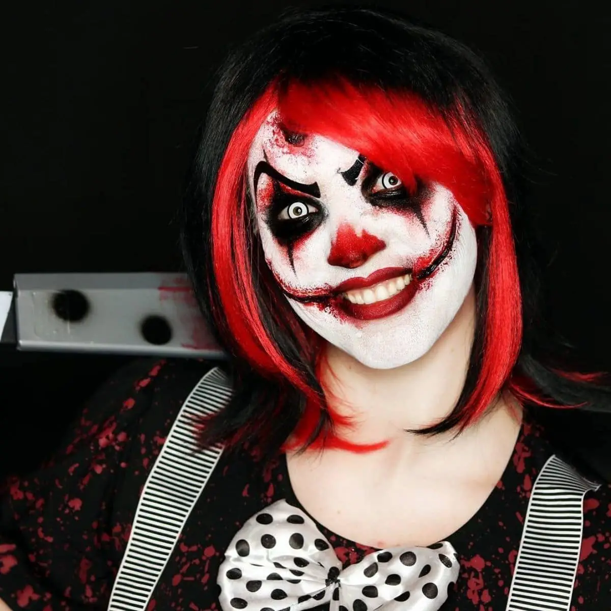 creepy clown makeup