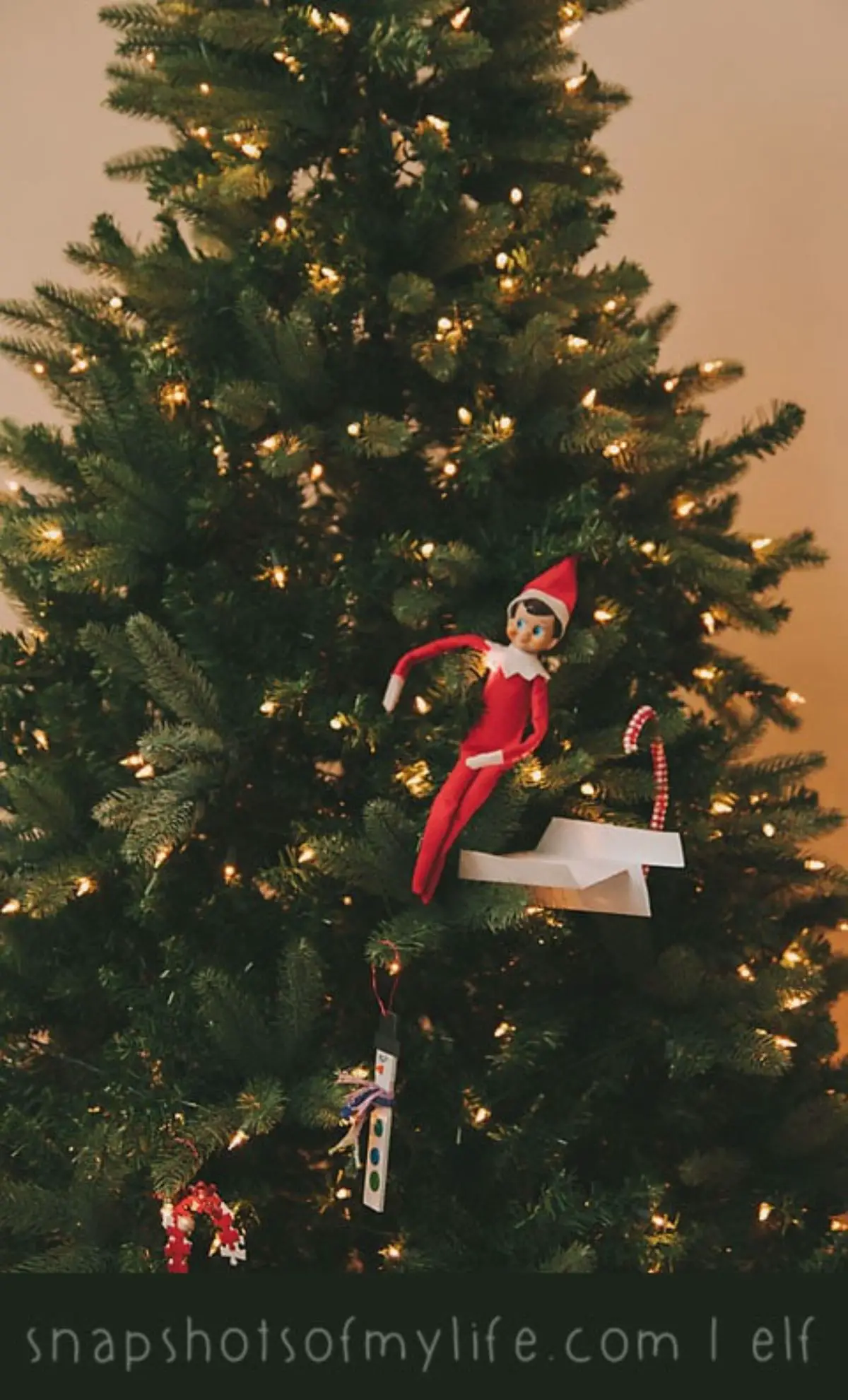 Elf in the Christmas tree