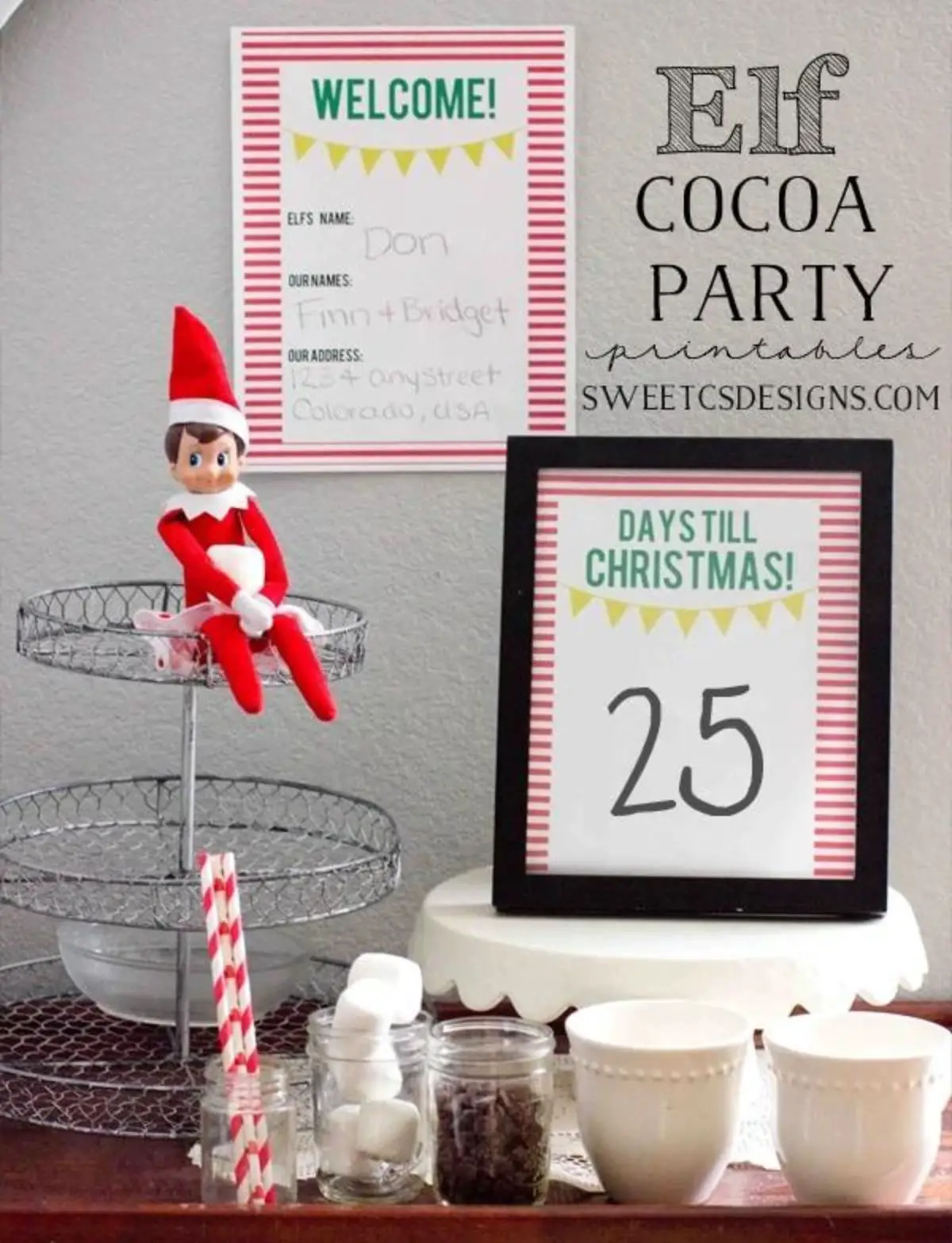 elf on the shelf hot cocoa party