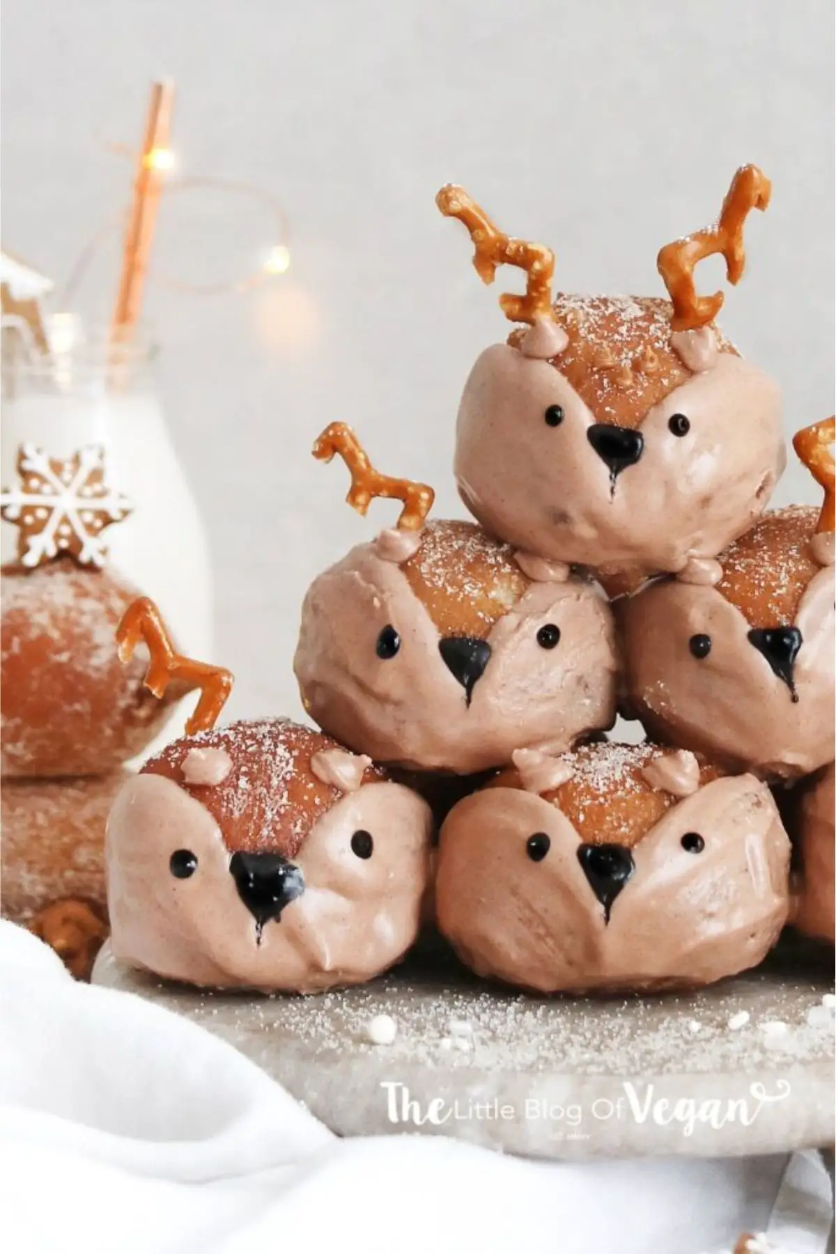 vegan reindeer donut holes