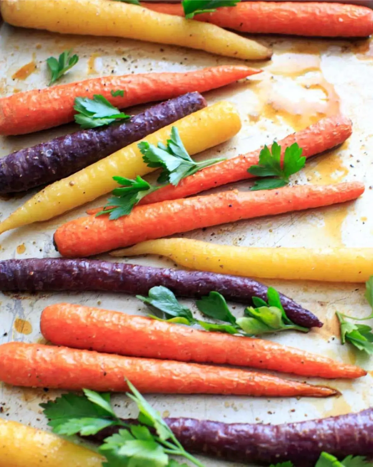 vegan Maple Roasted Carrots
